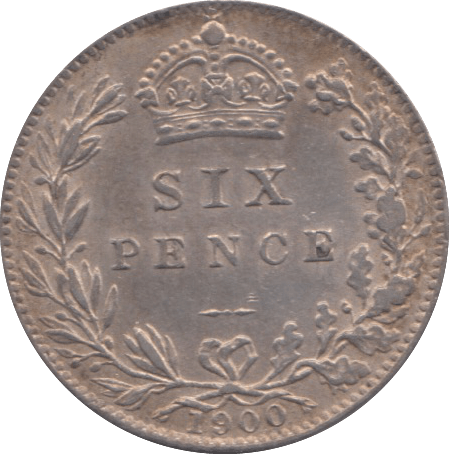 1900 SIXPENCE ( EF ) - Sixpence - Cambridgeshire Coins
