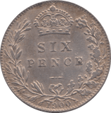 1900 SIXPENCE ( EF ) - Sixpence - Cambridgeshire Coins