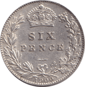 1900 SIXPENCE ( EF ) - Sixpence - Cambridgeshire Coins