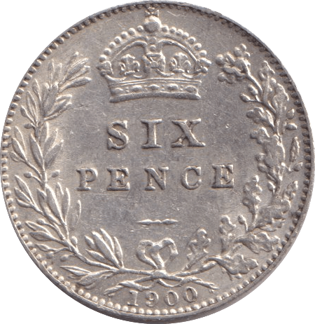 1900 SIXPENCE ( EF ) - Sixpence - Cambridgeshire Coins