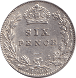 1900 SIXPENCE ( EF ) - Sixpence - Cambridgeshire Coins