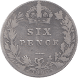 1900 SIXPENCE ( FINE ) 6 - Sixpence - Cambridgeshire Coins