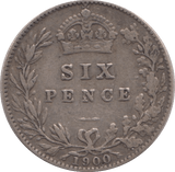 1900 SIXPENCE ( GF ) - Sixpence - Cambridgeshire Coins