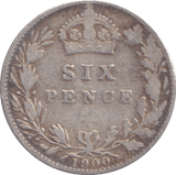 1900 SIXPENCE ( GF ) - Sixpence - Cambridgeshire Coins