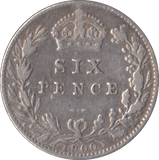 1900 SIXPENCE ( GF ) - Sixpence - Cambridgeshire Coins