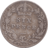 1900 SIXPENCE ( GF ) - Sixpence - Cambridgeshire Coins