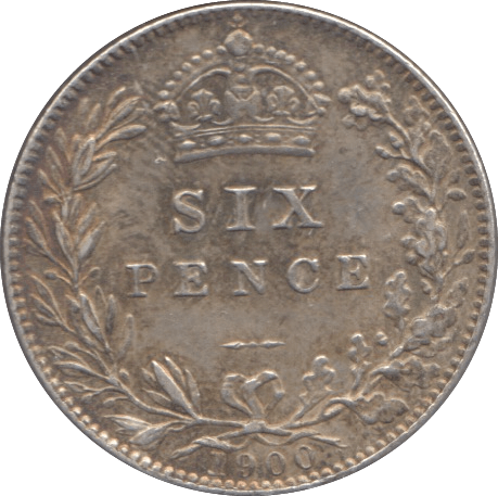 1900 SIXPENCE ( GVF ) 3 - SIXPENCE - Cambridgeshire Coins