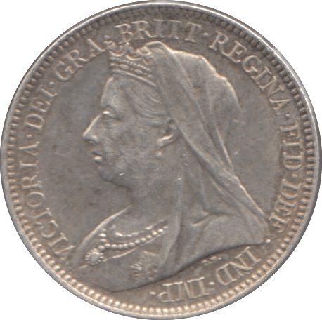 1900 SIXPENCE ( GVF ) 3 - SIXPENCE - Cambridgeshire Coins