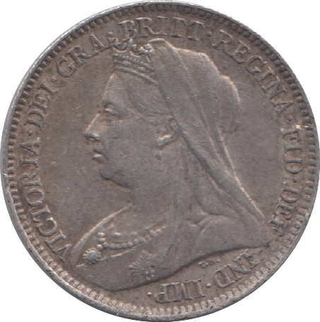 1900 SIXPENCE ( GVF ) 9 - Sixpence - Cambridgeshire Coins