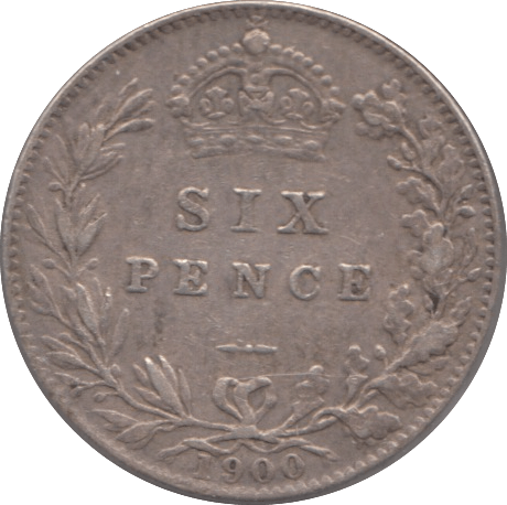 1900 SIXPENCE ( GVF ) - SIXPENCE - Cambridgeshire Coins