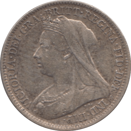 1900 SIXPENCE ( GVF ) - SIXPENCE - Cambridgeshire Coins