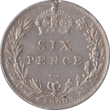 1900 SIXPENCE ( ) - Sixpence - Cambridgeshire Coins
