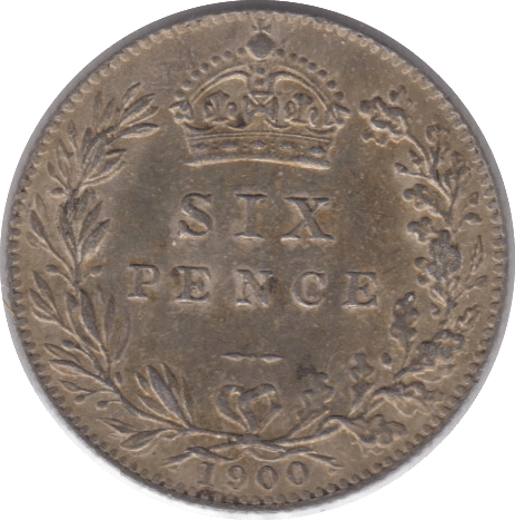 1900 SIXPENCE ( UNC ) 4 - Sixpence - Cambridgeshire Coins