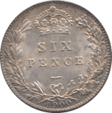 1900 SIXPENCE ( UNC ) 8 - SIXPENCE - Cambridgeshire Coins