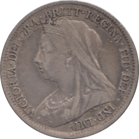 1900 SIXPENCE ( VF ) 8 - SIXPENCE - Cambridgeshire Coins