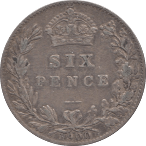 1900 SIXPENCE ( VF ) 8 - SIXPENCE - Cambridgeshire Coins