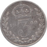 1900 THREEPENCE ( FINE ) 1 - Threepence - Cambridgeshire Coins