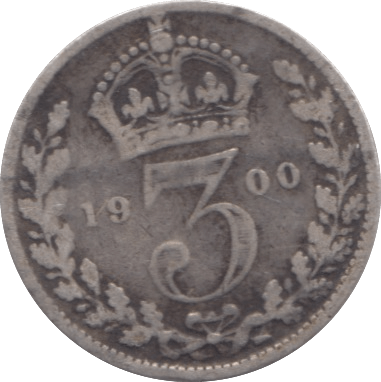 1900 THREEPENCE ( FINE ) 3 - Threepence - Cambridgeshire Coins