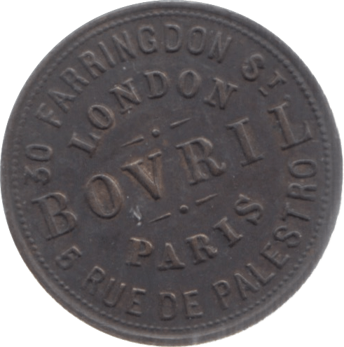1900S FARRINGDONS LONDON PARIS BOVRIL TOKEN - Token - Cambridgeshire Coins