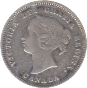 1901 CANADA SILVER 5 CENTS - SILVER WORLD COINS - Cambridgeshire Coins