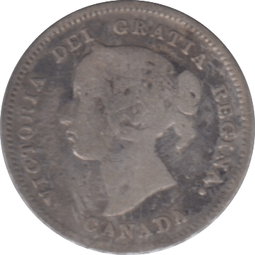 1901 CANADA SILVER 5 CENTS - WORLD SILVER COINS - Cambridgeshire Coins