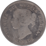 1901 CANADA SILVER 5 CENTS - WORLD SILVER COINS - Cambridgeshire Coins