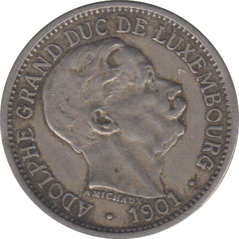1901 CENTIMES LUXEMBOURG - WORLD COINS - Cambridgeshire Coins