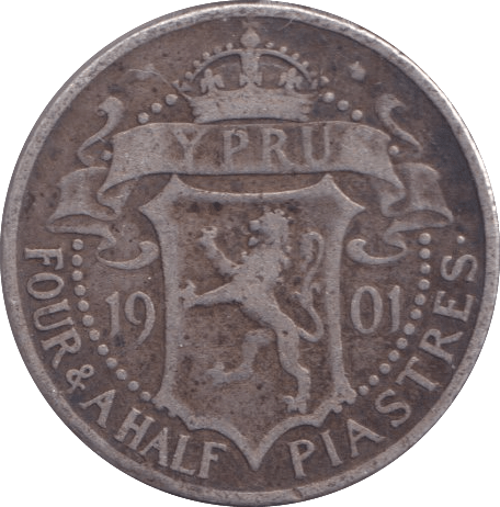 1901 CYPRUS - WORLD COINS - Cambridgeshire Coins