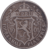 1901 CYPRUS - WORLD COINS - Cambridgeshire Coins