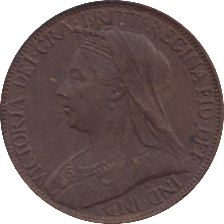 1901 FARTHING 2 ( AUNC ) 54 - Farthing - Cambridgeshire Coins