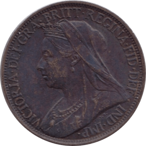 1901 FARTHING ( EF ) 1 - Farthing - Cambridgeshire Coins