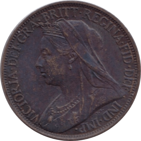 1901 FARTHING ( EF ) 1 - Farthing - Cambridgeshire Coins