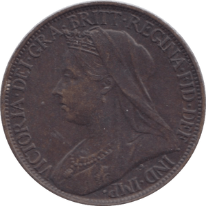 1901 FARTHING ( EF ) 23 - Farthing - Cambridgeshire Coins