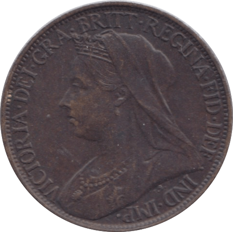 1901 FARTHING ( EF ) 23 - Farthing - Cambridgeshire Coins