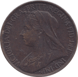 1901 FARTHING ( EF ) 23 - Farthing - Cambridgeshire Coins