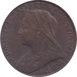 1901 FARTHING ( EF ) - Farthing - Cambridgeshire Coins