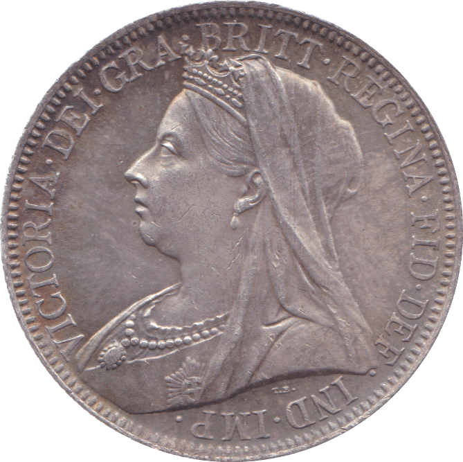 1901 FLORIN ( AUNC ) B - Florin - Cambridgeshire Coins
