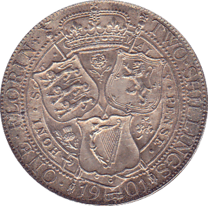 1901 FLORIN ( AUNC ) - Florin - Cambridgeshire Coins