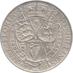 1901 FLORIN ( EF ) 23 - Florin - Cambridgeshire Coins