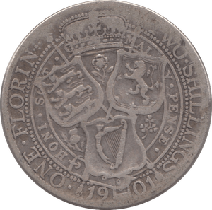 1901 FLORIN ( FAIR ) 3 - Florin - Cambridgeshire Coins