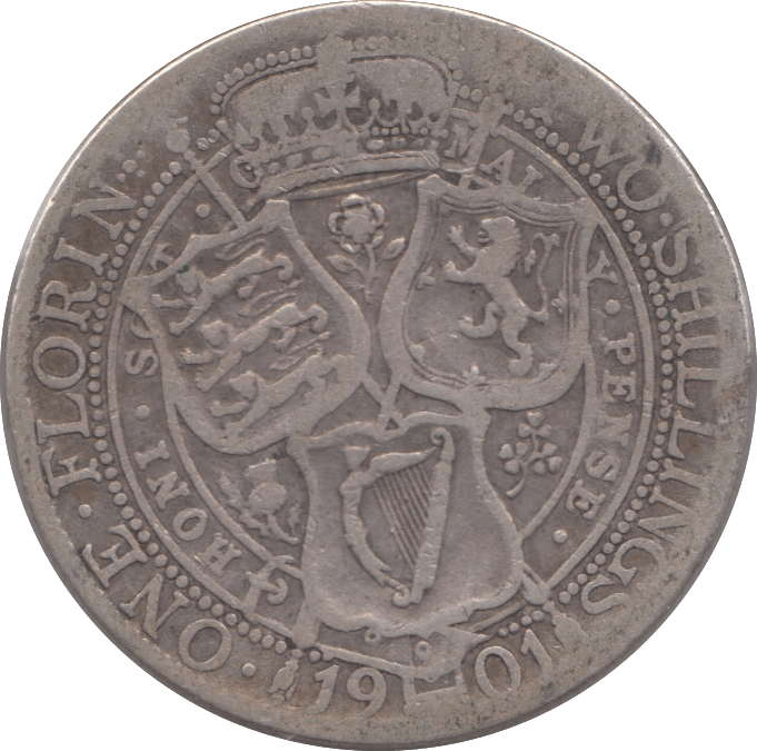 1901 FLORIN ( FAIR ) 3 - Florin - Cambridgeshire Coins
