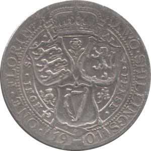 1901 FLORIN ( FINE ) 1 - Florin - Cambridgeshire Coins