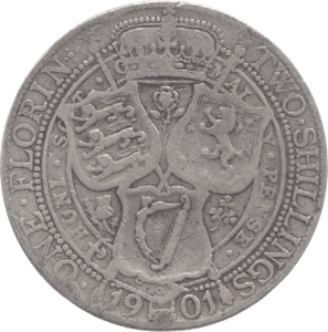 1901 FLORIN ( NF ) 11 - Florin - Cambridgeshire Coins