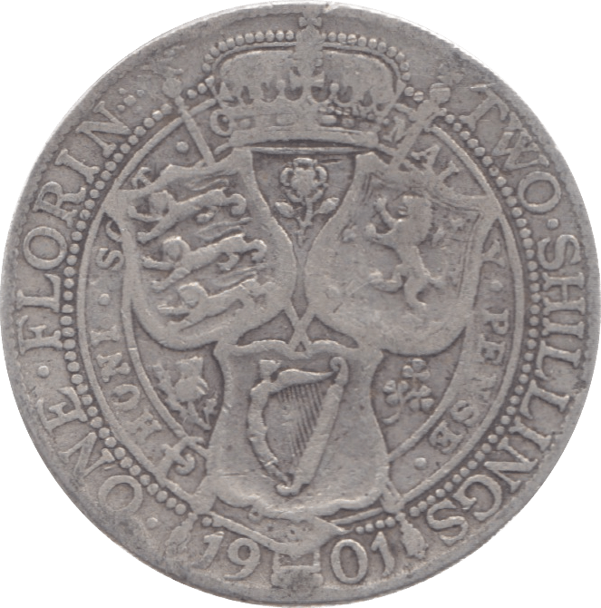 1901 FLORIN ( NF ) 11 - Florin - Cambridgeshire Coins