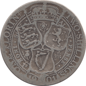 1901 FLORIN ( NF ) - FLORIN - Cambridgeshire Coins