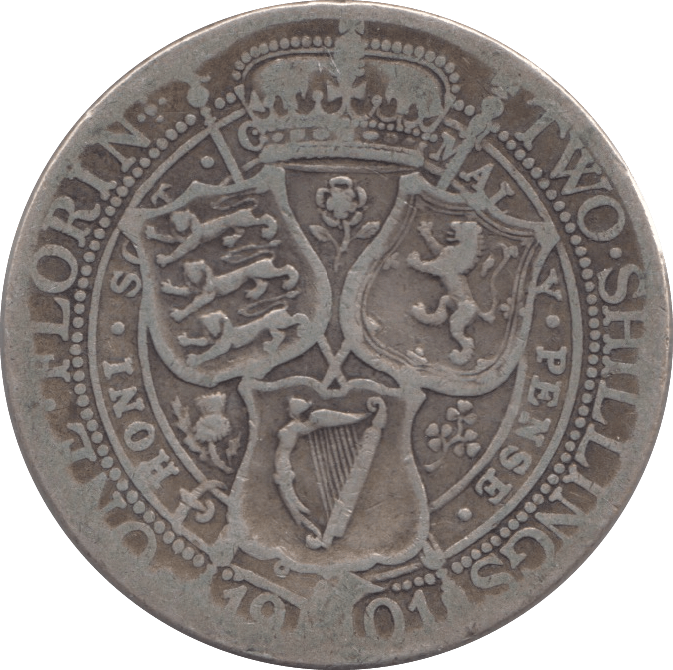 1901 FLORIN ( NF ) - FLORIN - Cambridgeshire Coins