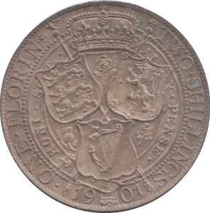 1901 FLORIN ( UNC ) 4 - Florin - Cambridgeshire Coins