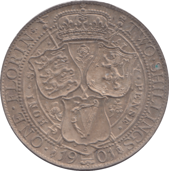 1901 FLORIN ( UNC ) 4 - Florin - Cambridgeshire Coins