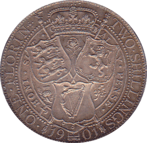 1901 FLORIN ( UNC ) - Florin - Cambridgeshire Coins