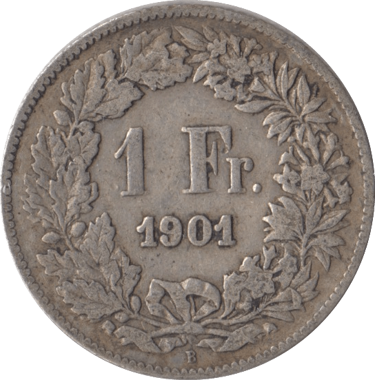 1901 FRANCE ONE FRANC - WORLD COINS - Cambridgeshire Coins